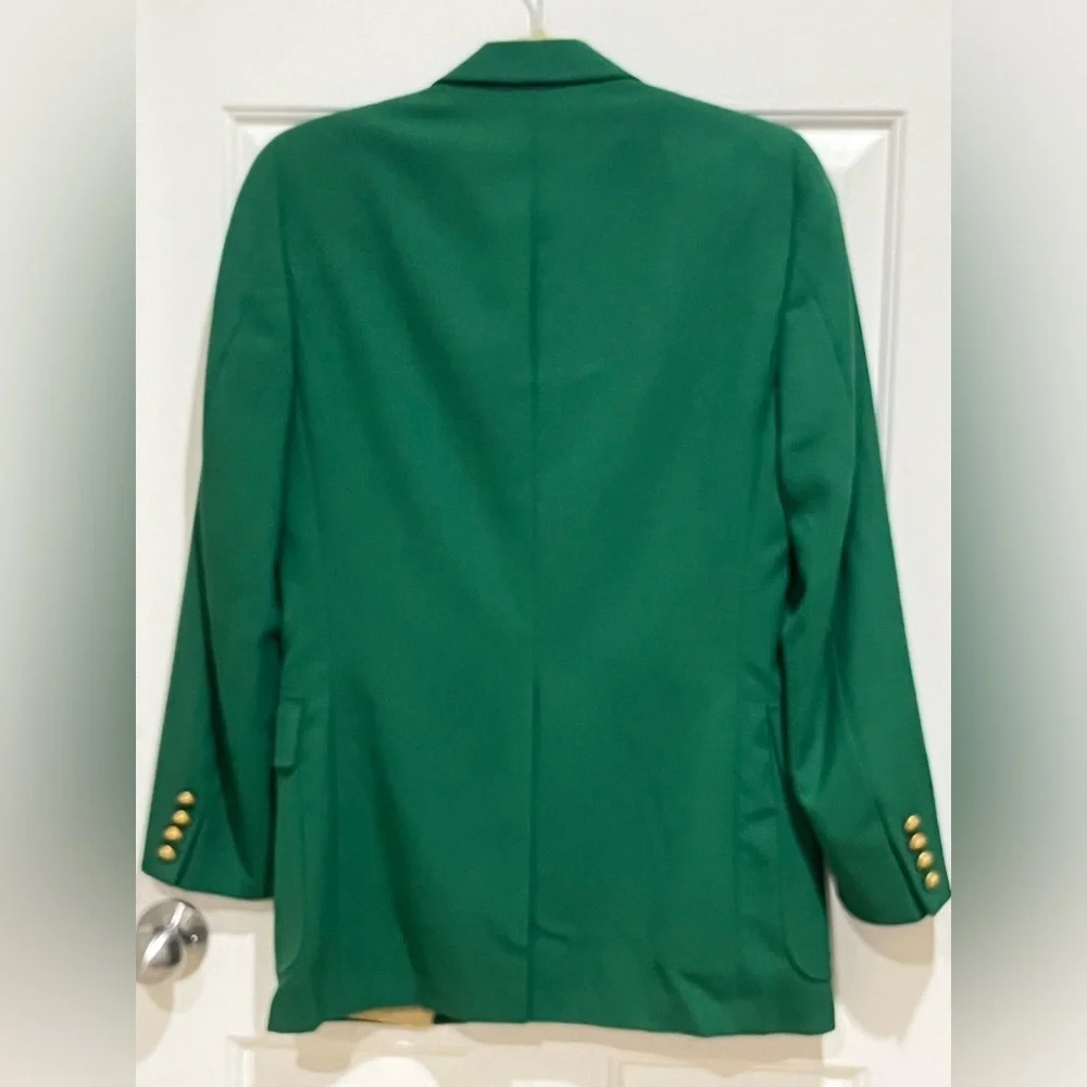 Chaps BY RALPH LAUREN VINTAGE,MASTERS EQUESTRIAN GOLD BUTTON JACKET GREEN SZ 36R